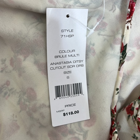 NWT French Connection Anastasia Ditsy Cutout Dress - Picture 11 of 12